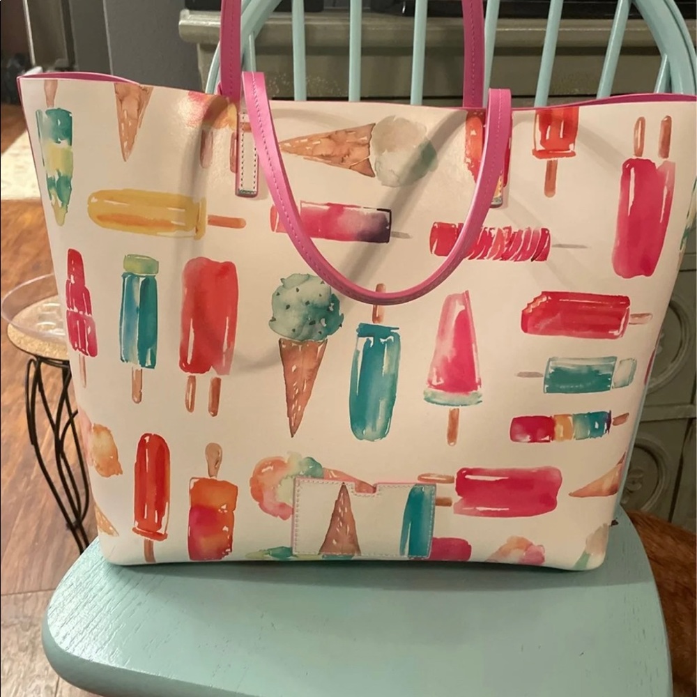 NWOT Rare Kate Spade Ice Cream Bucket Tote Purse - Picture 3 of 9